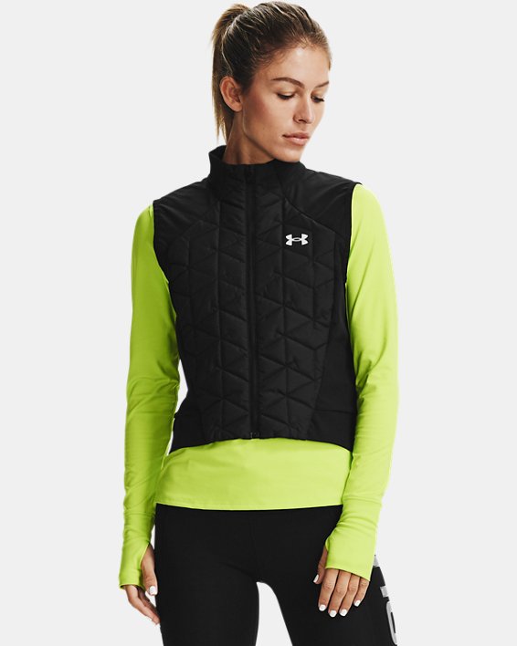 Women's UA Storm ColdGear® Reactor Run Vest, Black, pdpMainDesktop image number 1